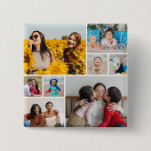 独自の8つのフォトコラージュを作成する 缶バッジ (正面)