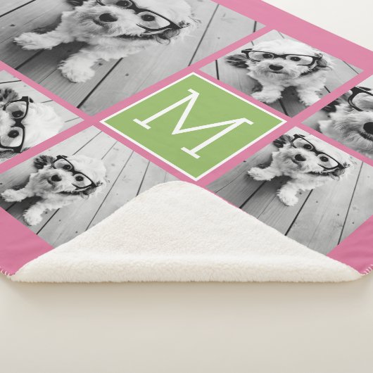 独自の8つのフォトコラージュを追加 – カラーを編集できる シェルパブランケット (3/4)