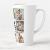 独自の8つのフォトコラージュ最高のパパを作成 カフェラテマグ (右)