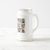 独自の8つのフォトコラージュ最高のパパを作成 ビールジョッキ (正面右)