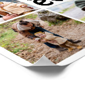 独自の8つのフォトコラージュ最高のパパを作成 ポスター (角)