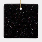 独自の8フォトコラージファミリーモノグラムを作成 セラミックオーナメント (裏面)