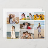 独自の8フォトコラージュのグリーティングカードを作成する (正面/裏面)