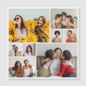 独自の8フォトコラージュ磁気カードの作成 (正面)