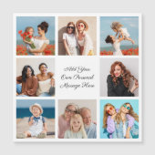 独自の8フォトコラージュ磁気カードの作成 (正面)