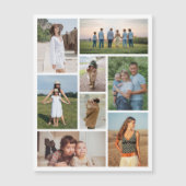 独自の8フォトコラージュ磁気カードの作成 (正面)