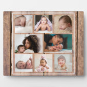 独自の8フォトコラージュBarnwoodを作素朴成 フォトプラーク (正面)