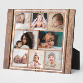 独自の8フォトコラージュBarnwoodを作素朴成 フォトプラーク (側面)