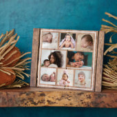 独自の8フォトコラージュBarnwoodを作素朴成 フォトプラーク (側面)