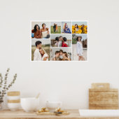 独自の8枚の写真を作成 ポスター (キッチン)