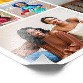 独自の8枚の写真コラージュの写真の拡大を作成 フォトプリント (角)