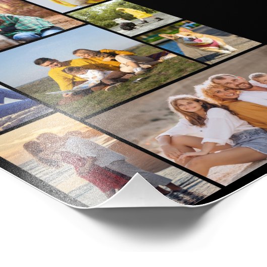 独自の8枚の写真コラージュの写真の拡大を作成 フォトプリント (角)