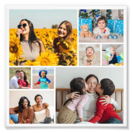 独自の8枚の写真コラージュの写真の拡大を作成 フォトプリント           