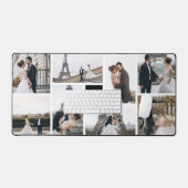 独自の8枚モノグラムののコラージュを作成 デスクマット (キーボード&マウス)