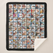 独自の80フォトコラージュを作成 シェルパブランケット (正面)