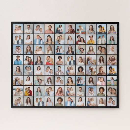 独自の80フォトコラージュを作成 ジグソーパズル (横)