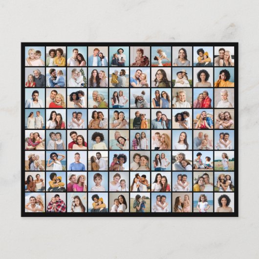 独自の80フォトコラージュを作成 チラシ (正面)