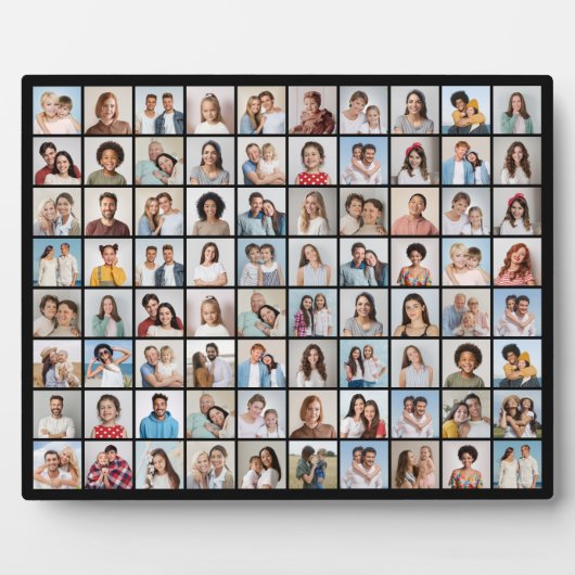 独自の80フォトコラージュを作成 フォトプラーク (正面)