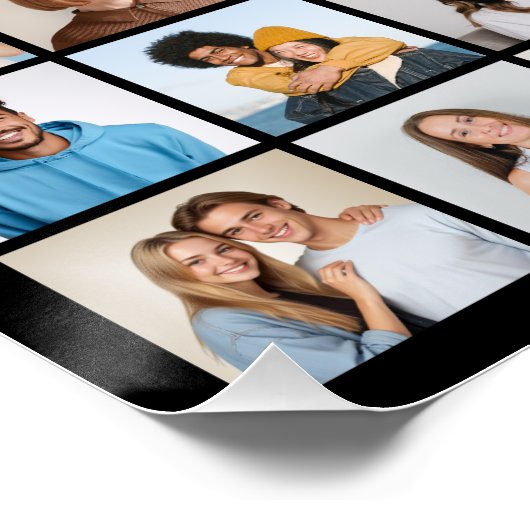 独自の80フォトコラージュを作成 ポスター (コーナー)