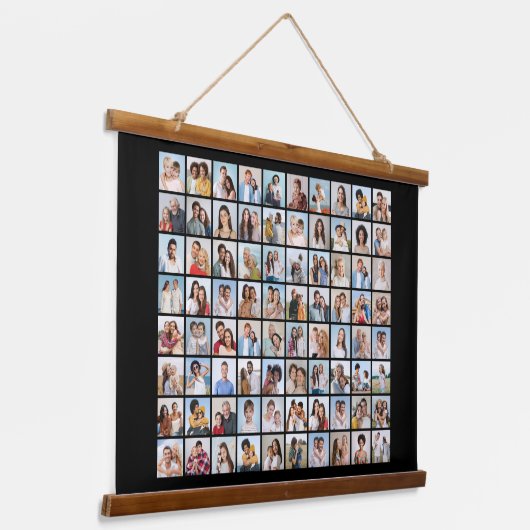 独自の80フォトコラージュを作成 吊り下げ型タペストリー