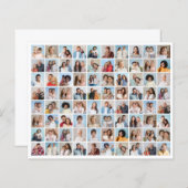 独自の80フォトコラージュ紙シートの作成 (正面/裏面)