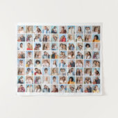 独自の80フォトコラージュ編集可能カラーを作成 タペストリー (正面(横))