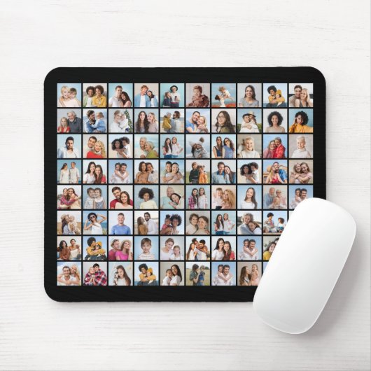 独自の80フォトコラージュ編集可能カラーを作成 マウスパッド (マウス)