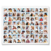 独自の80枚のフォトコラージュの写真の拡大を作成 フォトプリント (正面)