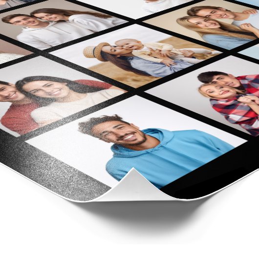 独自の80枚のフォトコラージュの写真の拡大を作成 フォトプリント            (角)