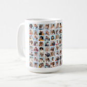 独自の88フォトコラージュを作成 コーヒーマグカップ (正面左)