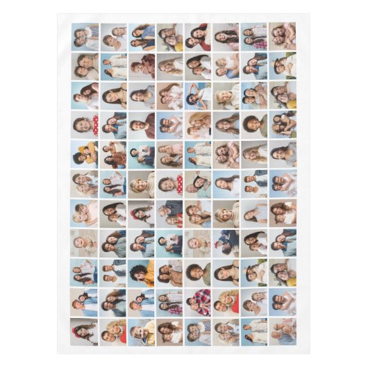 独自の88フォトコラージュを作成 テーブルクロス (正面)