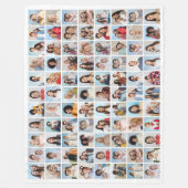 独自の88フォトコラージュを作成 フリースブランケット (正面)