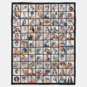 独自の88フォトコラージュを作成 フリースブランケット (正面)