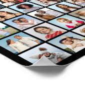 独自の88フォトコラージュを作成 ポスター (角)