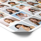 独自の88フォトコラージュを作成 ポスター (角)