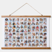 独自の88フォトコラージュを作成 吊り下げ型タペストリー (正面)
