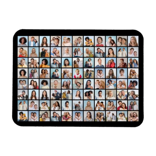 独自の88フォトコラージュを柔軟に作成 マグネット (横)