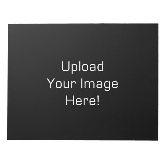 独自の8.5インチx 11インチのメモ帳をカスタム作成 ノートパッド (正面)