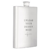 独自の8ozを作成する。メタル フラスク (右)