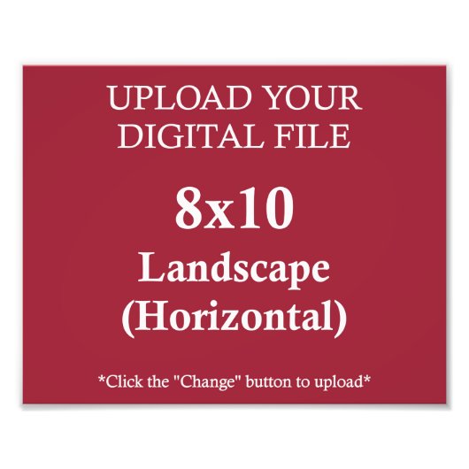 独自の8x10デザインのアップロード・フォトプリント フォトプリント            (正面)