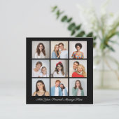 独自の9つのフォトコラージュを作成するあいさつ文を追加 (スタンド正面)