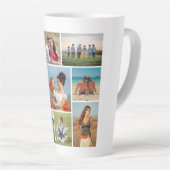 独自の9つのフォトコラージュを作成 カフェラテマグ (右アングル)