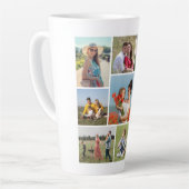 独自の9つのフォトコラージュを作成 カフェラテマグ (左アングル)