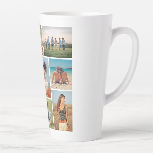 独自の9つのフォトコラージュを作成 カフェラテマグ (右)