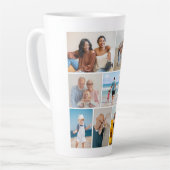 独自の9つのフォトコラージュを作成 カフェラテマグ (左アングル)