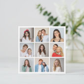 独自の9つのフォトコラージュを作成 カード (スタンド正面)