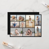 独自の9つのフォトコラージュを作成 カード (正面/裏面インサイチュ)