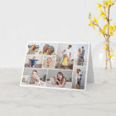 独自の9つのフォトコラージュを作成 カード (黄色い花)