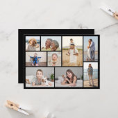 独自の9つのフォトコラージュを作成 カード (正面/裏面インサイチュ)