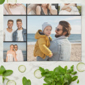 独自の9つのフォトコラージュを作成 キッチンタオル (折り畳み)